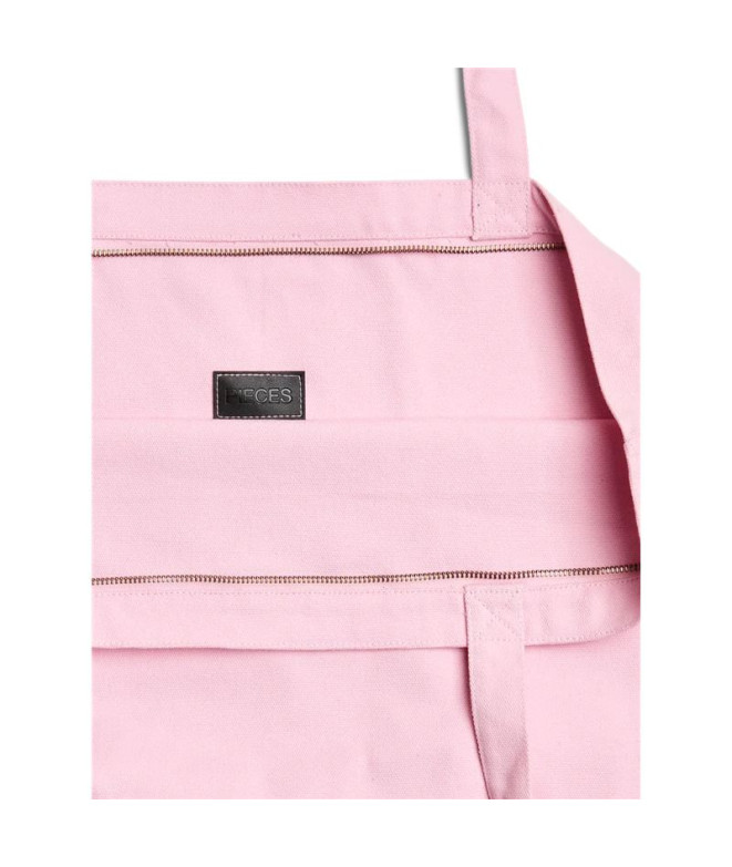 Bolsa Pieces Pcsina Canvas Shopper Pink-A-Boo...