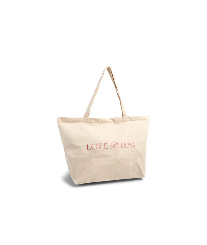 Bolsa Pieces Pcsina Canvas Shopper Sandshell Mulher