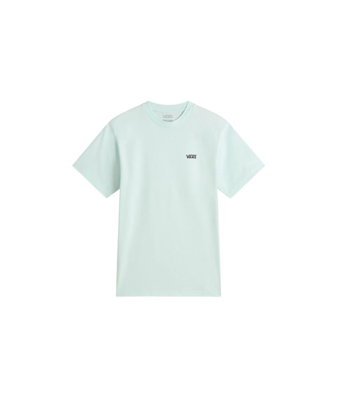 Camiseta Vans Left Chest Logo Em Hint Of Mint Mujer