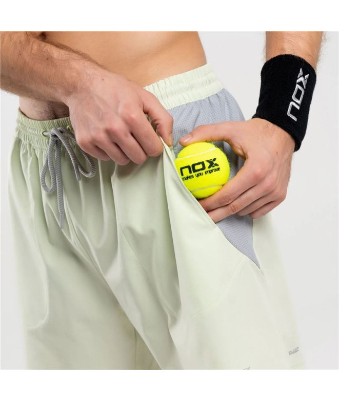 Pantalons Courts de Pádel Nox Homme Pro Lily Vert