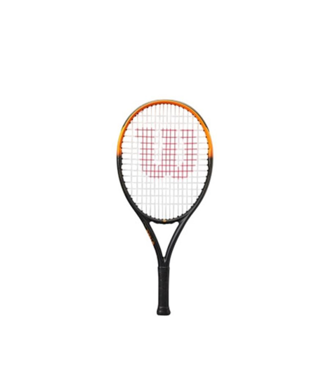 Raquette de Tennis Wilson Burn Spin Jr 24 24 Enfant Noir/Orange/