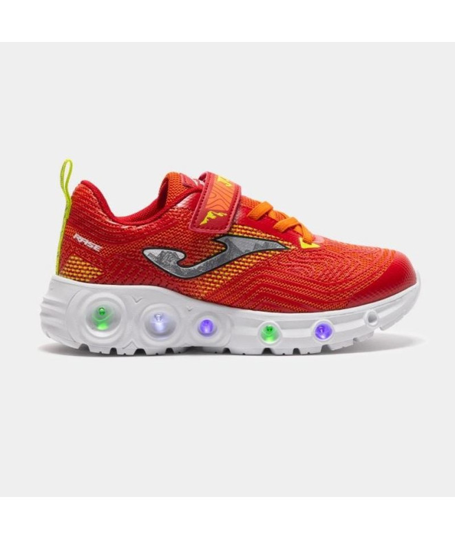 Zapatillas Joma Rase Jr 2508 Infantil Rojo