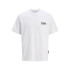 Camiseta Jack and Jones Jcodynamic Dust Ss Crew Neck Ln Homem Branco Brilhante