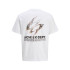 Camiseta Jack and Jones Jcodynamic Dust Ss Crew Neck Ln Homem Branco Brilhante