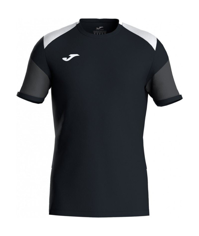 Camiseta Joma Danubio Negro Blanco Niño