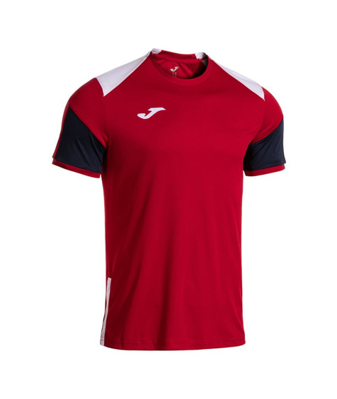 Camiseta Joma Danubio Rojo Blanco Niño