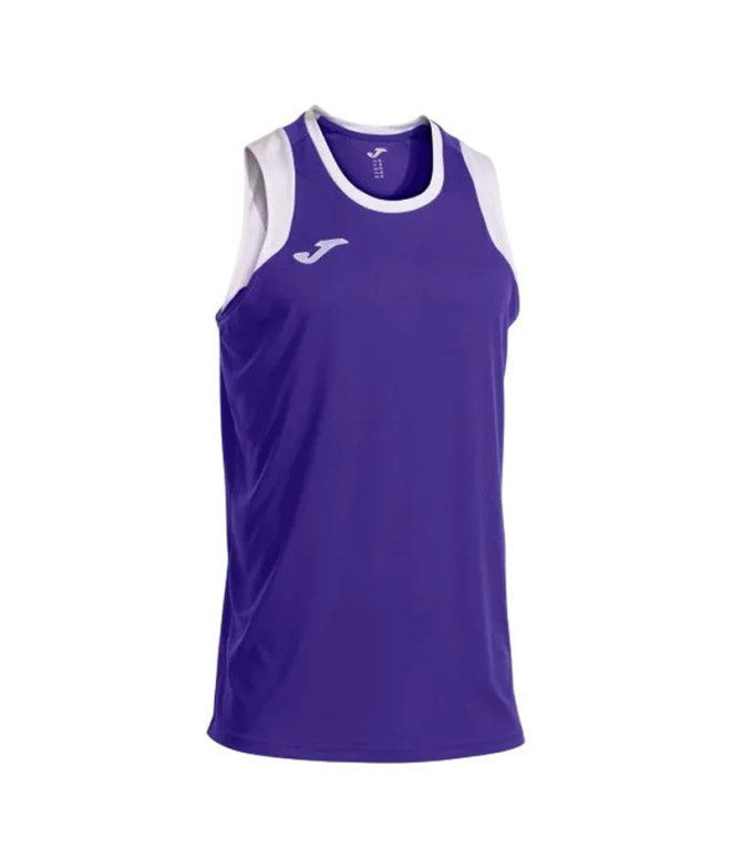 Camiseta Joma Cancha Violeta Blanco Niño