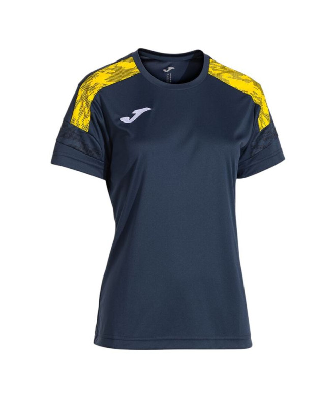 Camiseta Joma Championship Viii Dark Navy Amarillo Niño