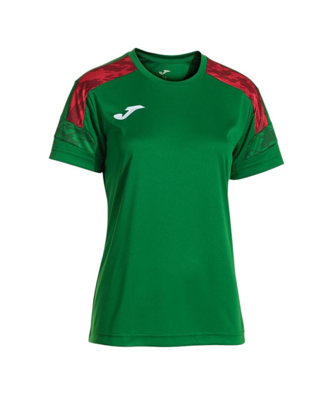 Camiseta Joma Campeonato Viii Verde Vermelho Menino