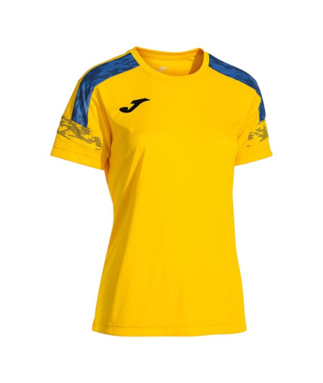 Camiseta Joma Championship Viii Amarelo Royal Menino