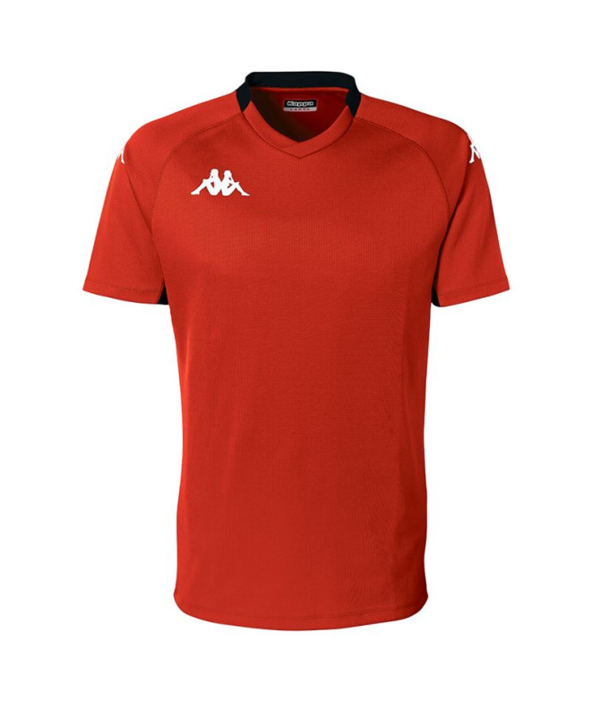 Camiseta Rugby Kappa Bemi Homem Vermelho/Preto