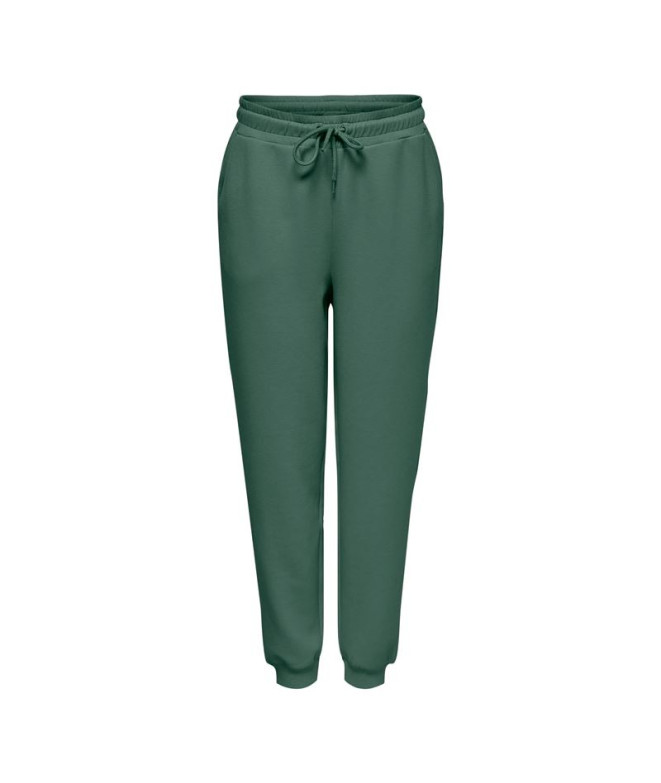 Calça Only Onplounge Life Hw Reg Duck Green Mulher