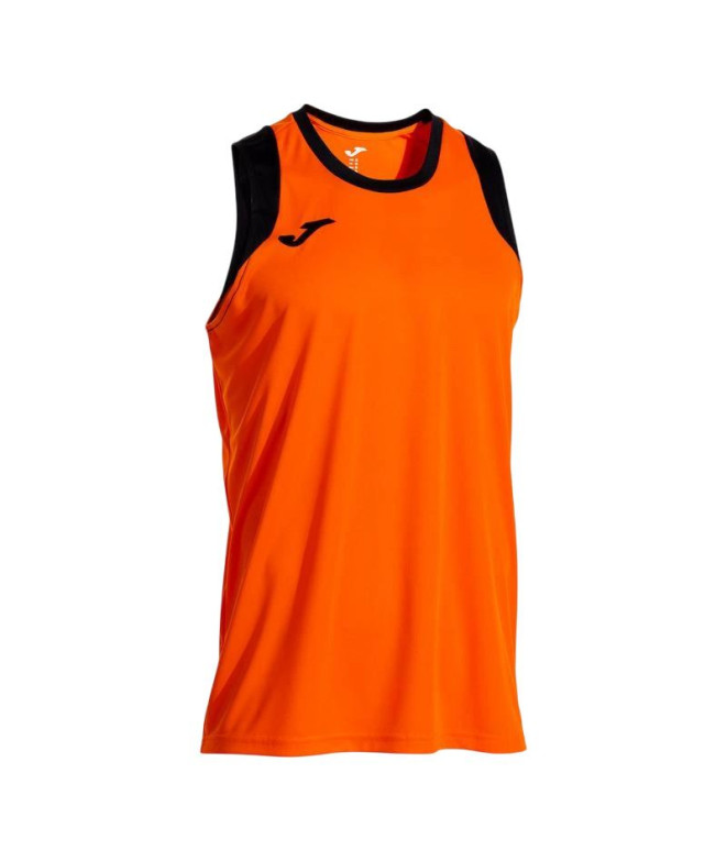 Camiseta Joma Cancha Naranja Negro Hombre