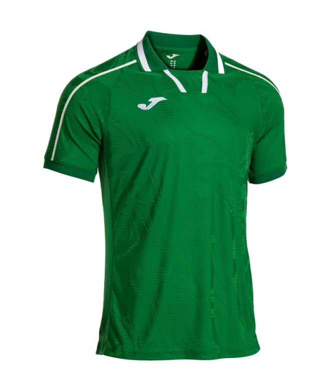Camiseta Joma Fit One Verde Blanco Niño
