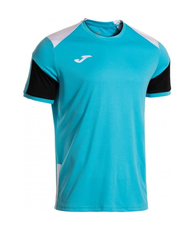 Camiseta Joma Danubio Hombre Turquesa/Negro