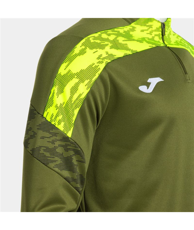 Moletom Joma Championship VIII Homem Verde/Amarelo