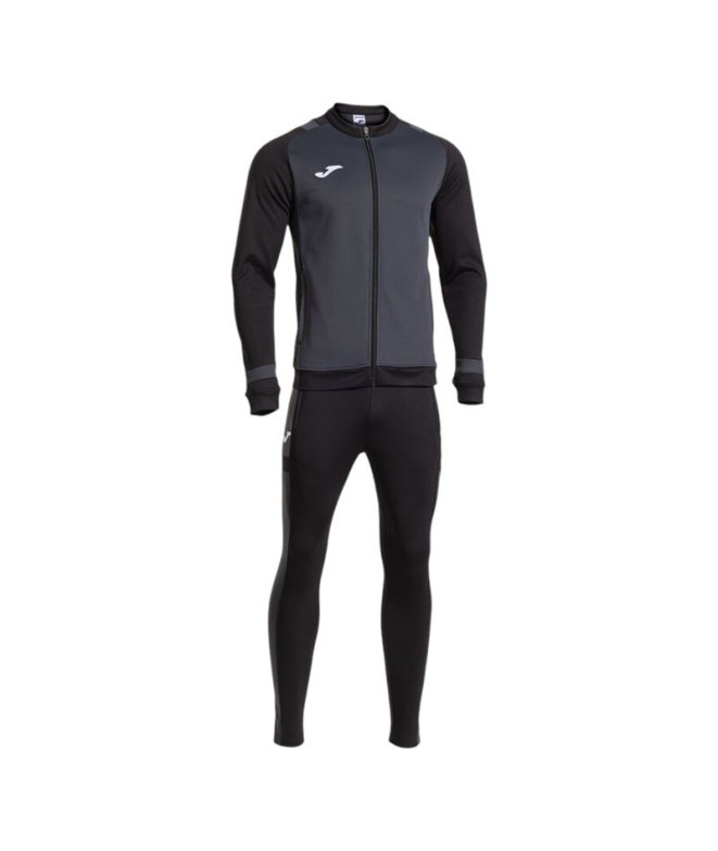 Fato de treino Joma Líder Antracita Preto Homem