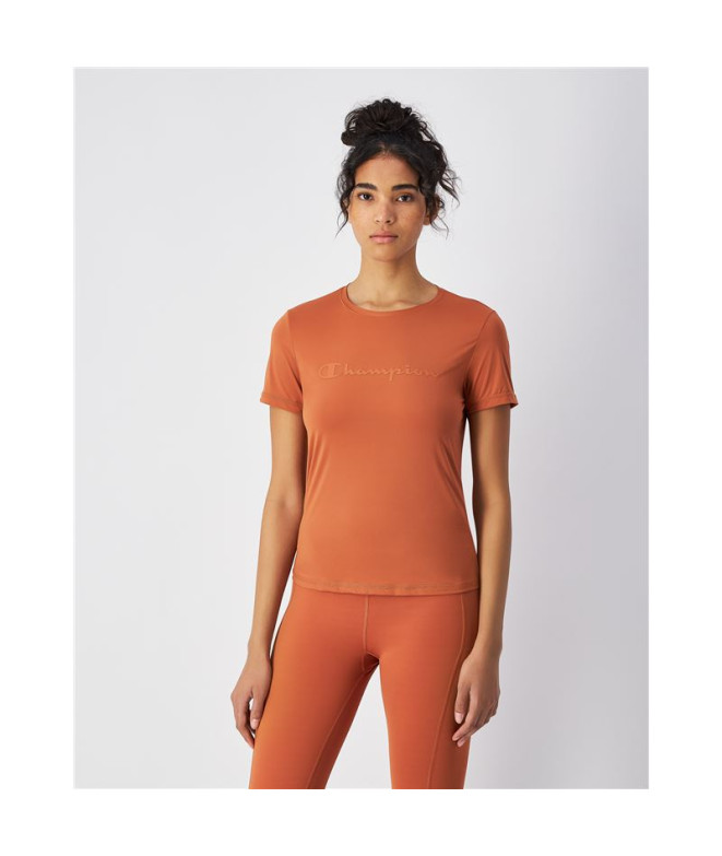 Camiseta Champion SS Mujer Naranja