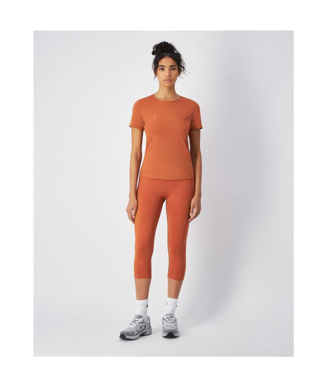 Camiseta Champion SS Mujer Naranja