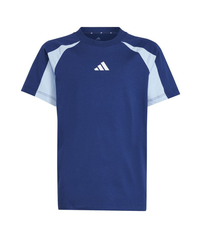 Camiseta adidas Cb Infantil Azul Escuro