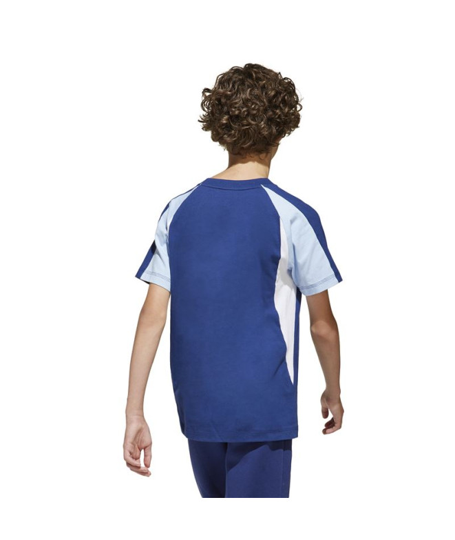 Camiseta adidas Cb Infantil Azul Oscuro
