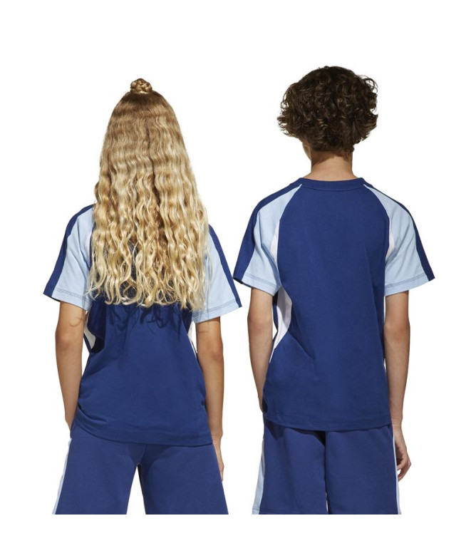 Camiseta adidas Cb Infantil Azul Escuro