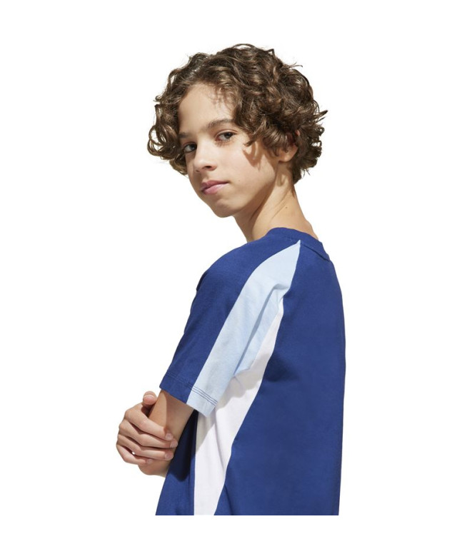 Camiseta adidas Cb Infantil Azul Oscuro