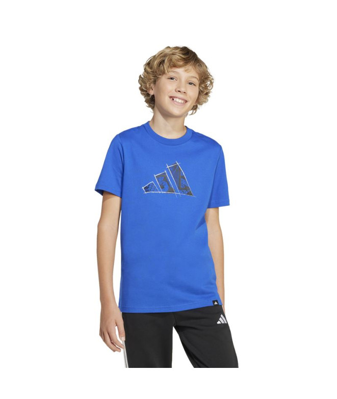 Camiseta adidas Foto Infantil Azul