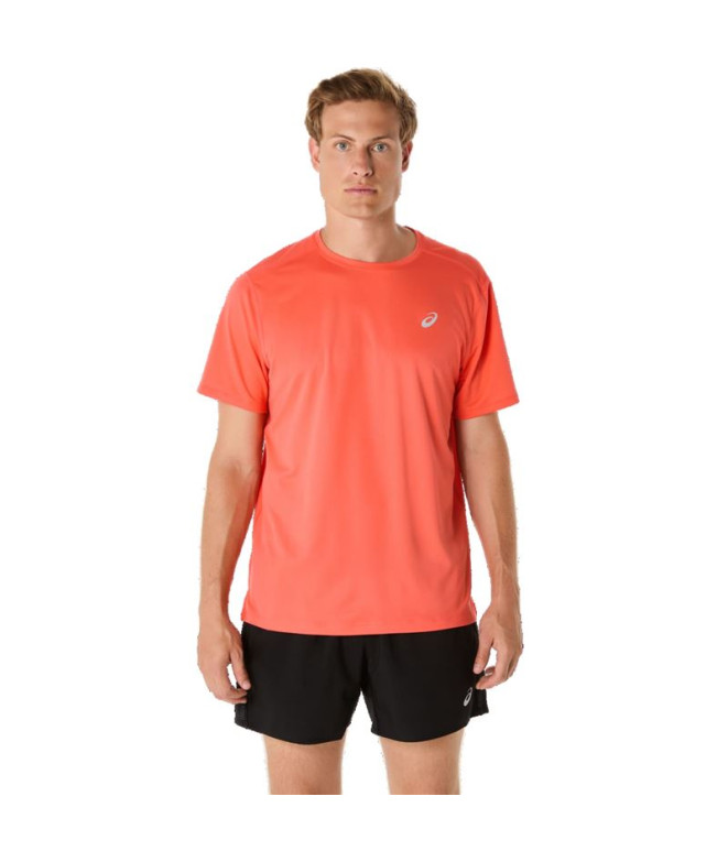 Camiseta de Running ASICS Core Ss Top Hombre Coral