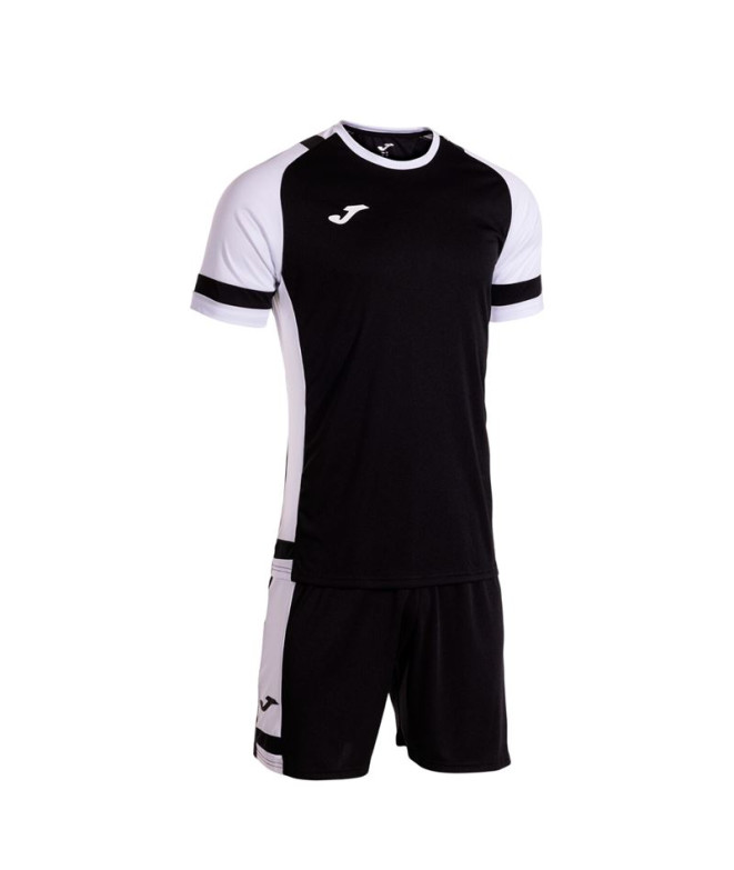 Conjunto de Fútbol Joma Lider Negro Blanco Hombre
