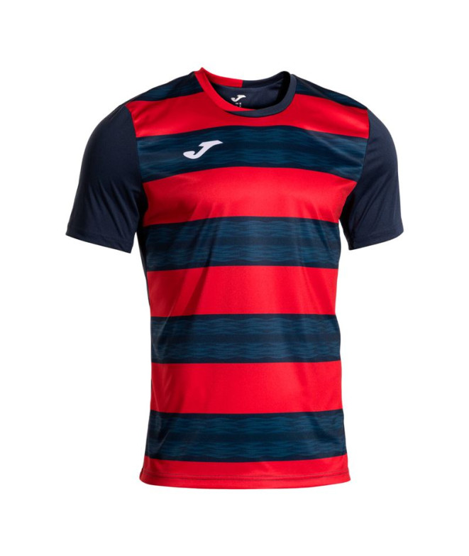 Camiseta Joma Europa Vi Dark Navy Rojo Hombre