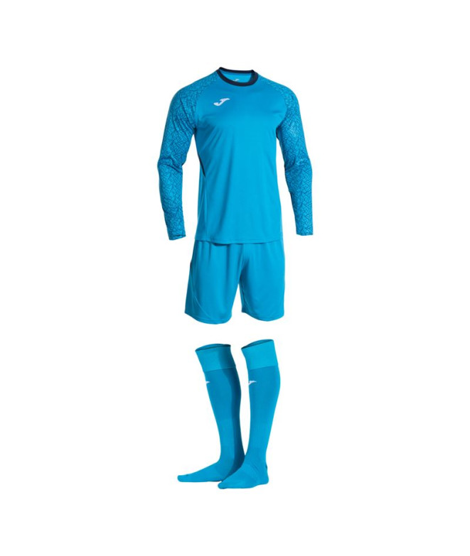 Conjunto de Fútbol Joma Zamora X Gk Azul Turquesa Niño
