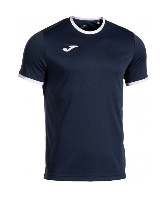 Camiseta Joma Combi Premium Homem Azul Marinho/Branco