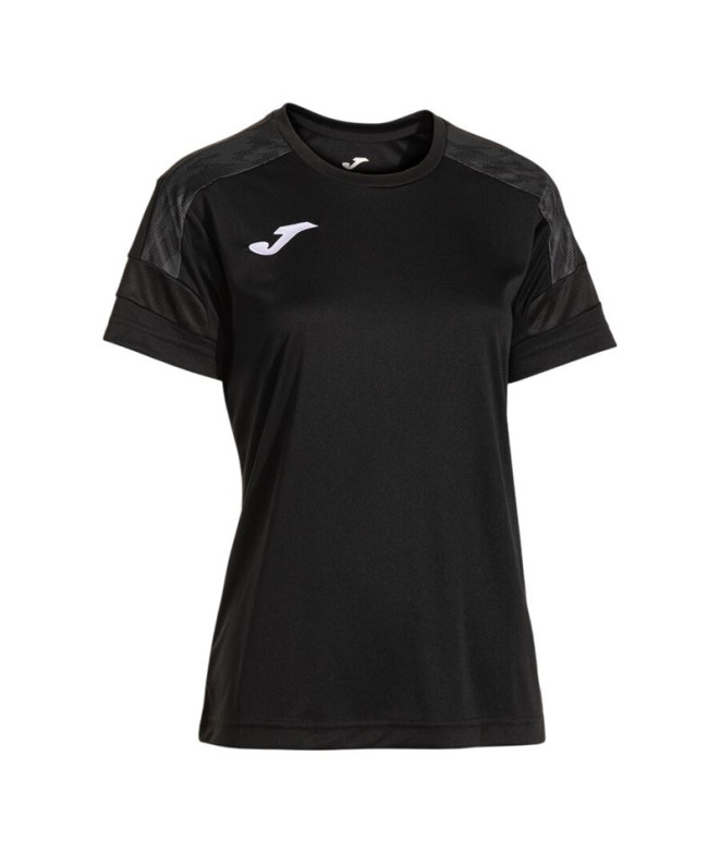 Camiseta Joma Championship VIII Mulher Preto/Antracite