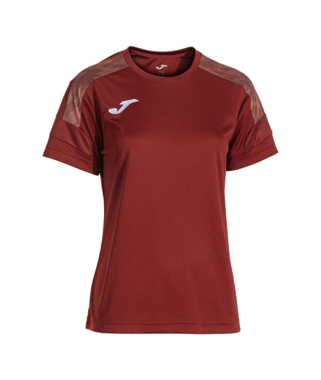 Camiseta Joma Championship VIII Mulher Burdeos