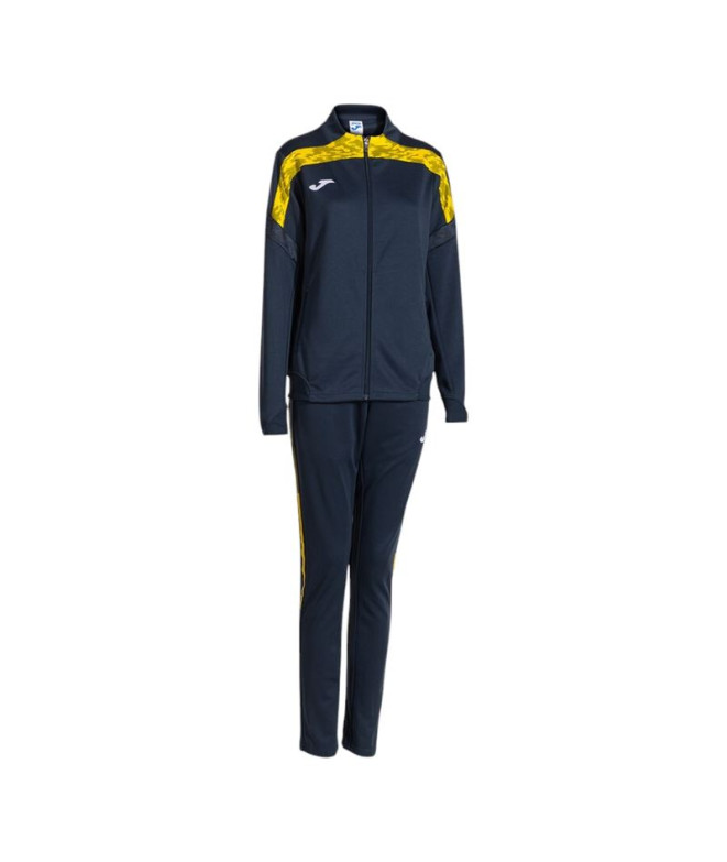Chándal Joma Championship Viii Dark Navy Amarillo Mujer