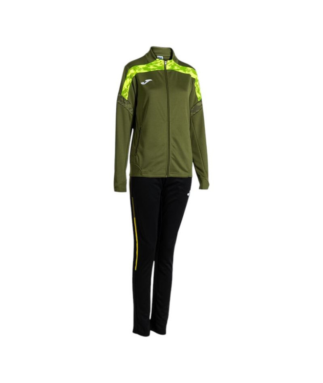 Chándal Joma Championship Viii Verde Amarillo Mujer