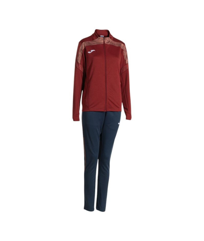 Chándal Joma Championship Viii Burdeodark Navy Niña