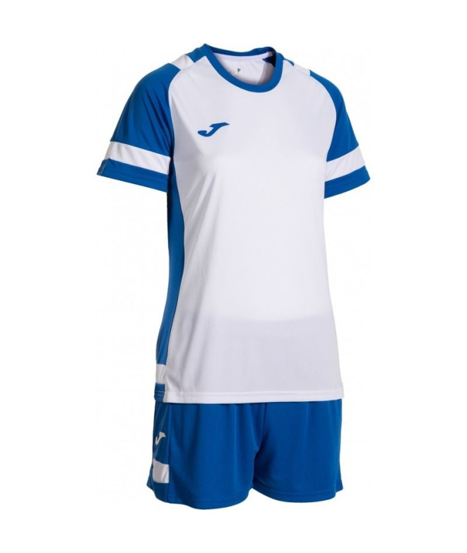 Ensemble de Football Joma Leader Femme Blanc/Royal