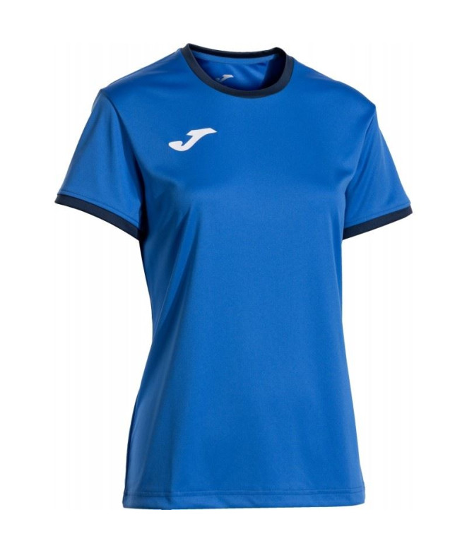 Camiseta Joma Combi Premium Mulher Royal/Azul Marinho