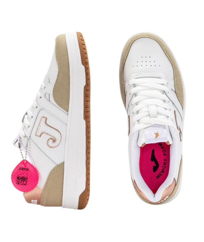 Sapatilhas Joma C.Attica Lady 2529 Branco Rosa...