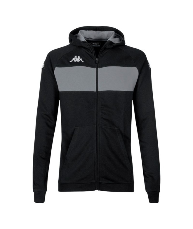 Sudadera Kappa Dacciozi Hombre Black/Grey Melange