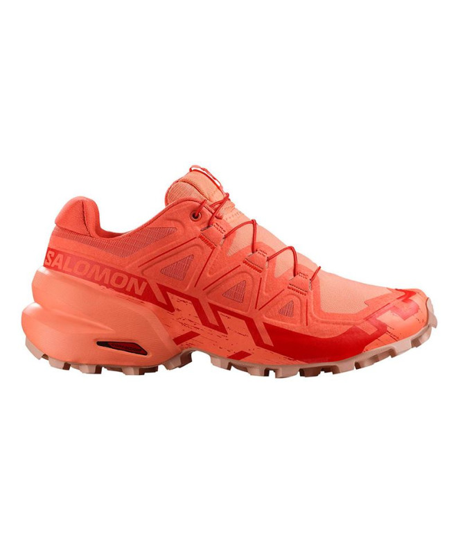 Zapatillas de Trail Salomon Speedcross 6 Emberglow/Fusion Coral/Flame Mujer