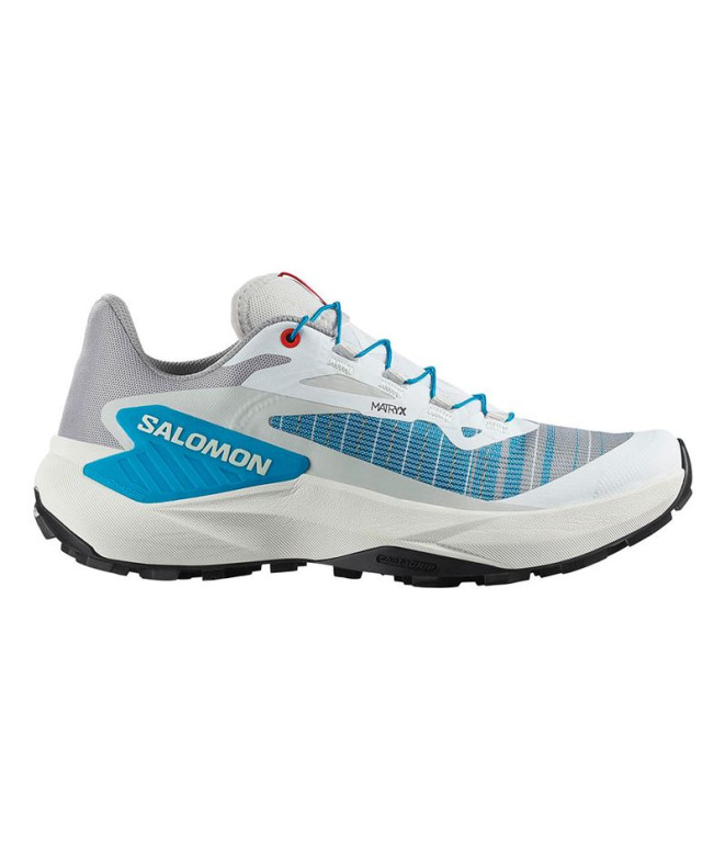Zapatillas de Trail Salomon Genesis W White/Lunar Rock/Transcend Blue Mujer