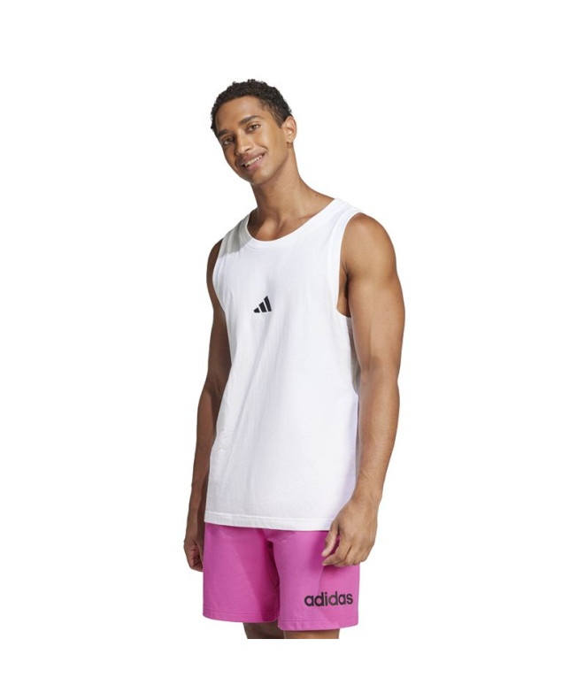 Camiseta adidas SL Tank Hombre Blanco/Negro