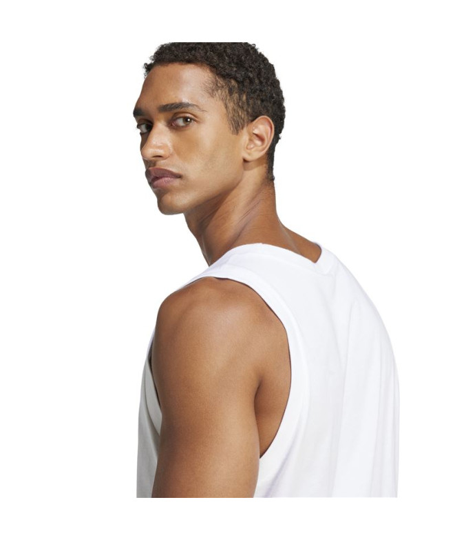 Camiseta adidas SL Tank Hombre Blanco/Negro