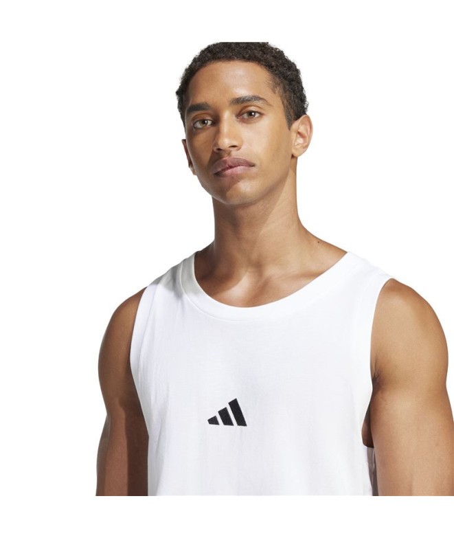 Camiseta adidas SL Tank Hombre Blanco/Negro