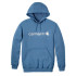 Moletom Carhartt Logo Assinatura Homem Azul