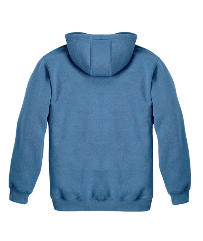 Moletom Carhartt Logo Assinatura Homem Azul