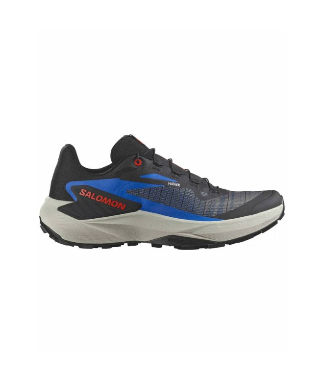 Zapatillas de Trail Salomon Genesis Black/French Blue/Cherry Tomato Hombre